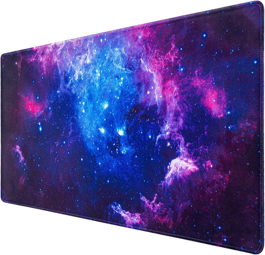 Gaming Mouse Pad, 31.5X15.7Inch Large Extended Mousepad Big Computer Desk Mat for Keyboard and Mouse Full Desk Mouse Mat with Non-Slip & Rubber Base